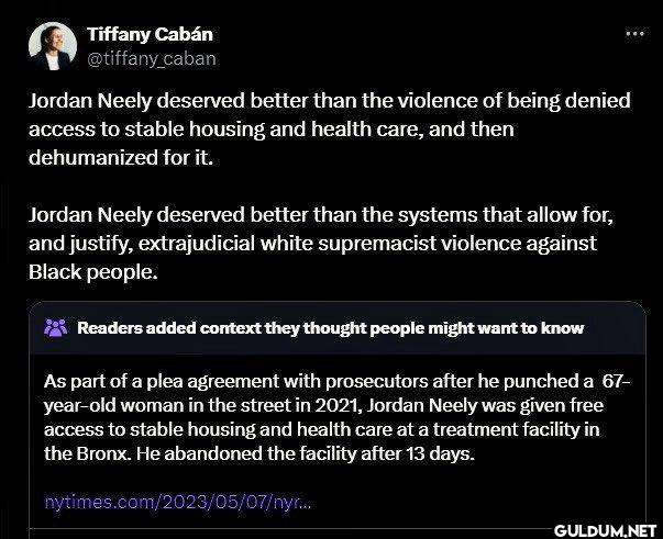 Jordan Neely deserved...