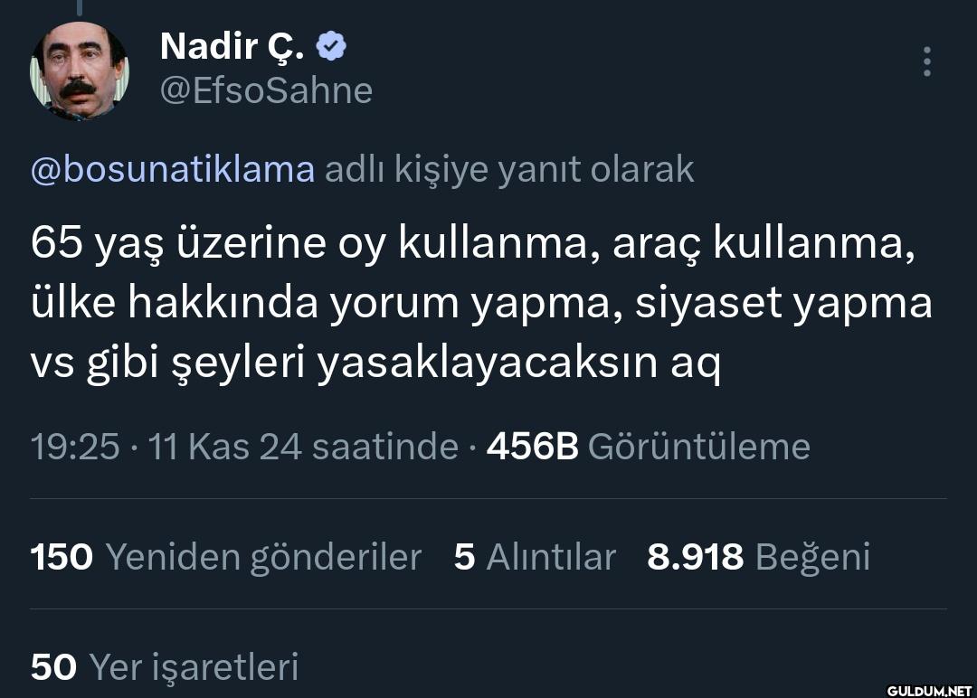 Daha geçen gün söyledim,...