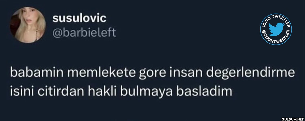 10/10 ONONT WEETLER...