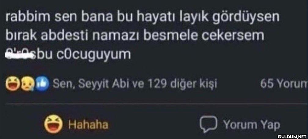 rabbim sen bana bu hayatı...