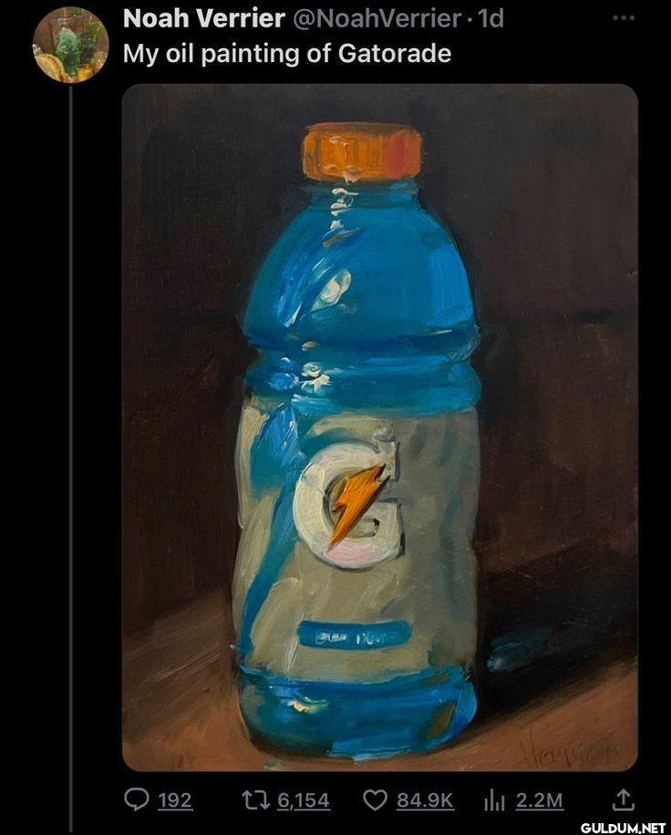 1d My oil painting of Gatorade