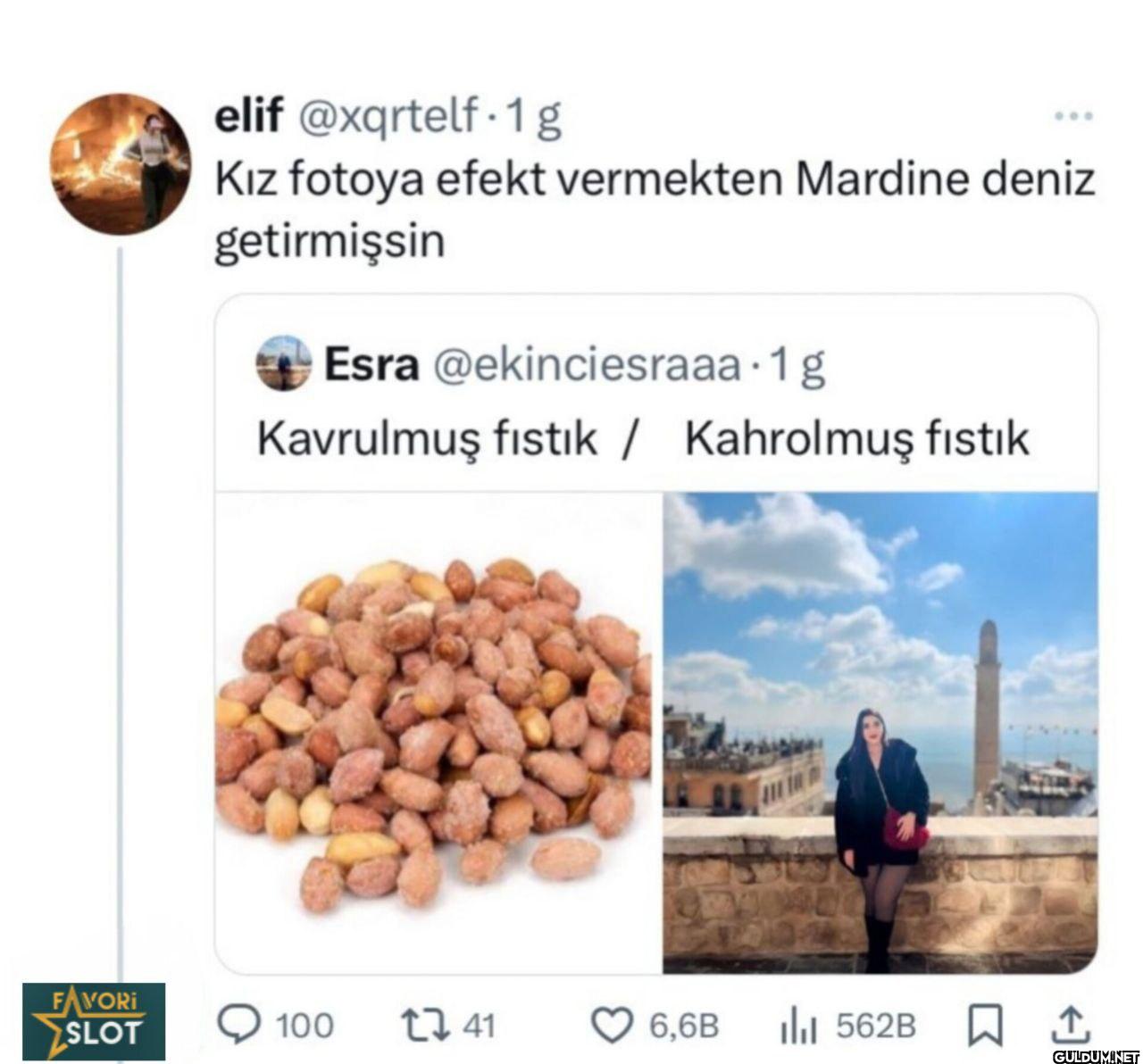 Kız fotoya efekt vermekten...
