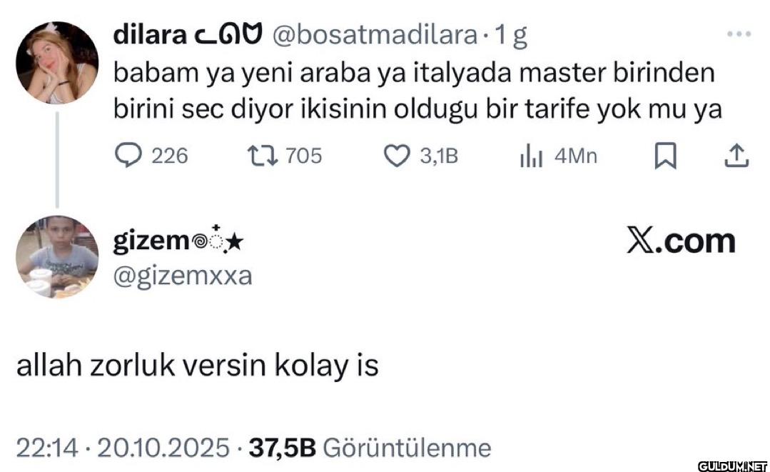 1 g babam ya yeni araba ya...