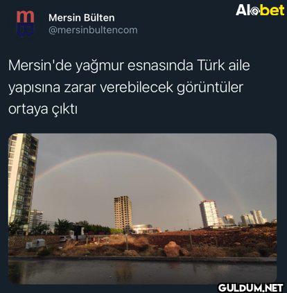 Mersin'de yağmur esnasında...