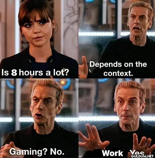 Is 8 hours a lot? Depends...