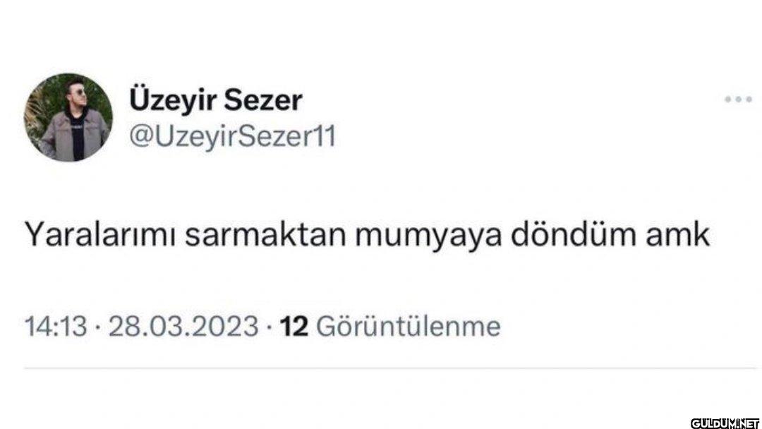 Yaralarımı sarmaktan...