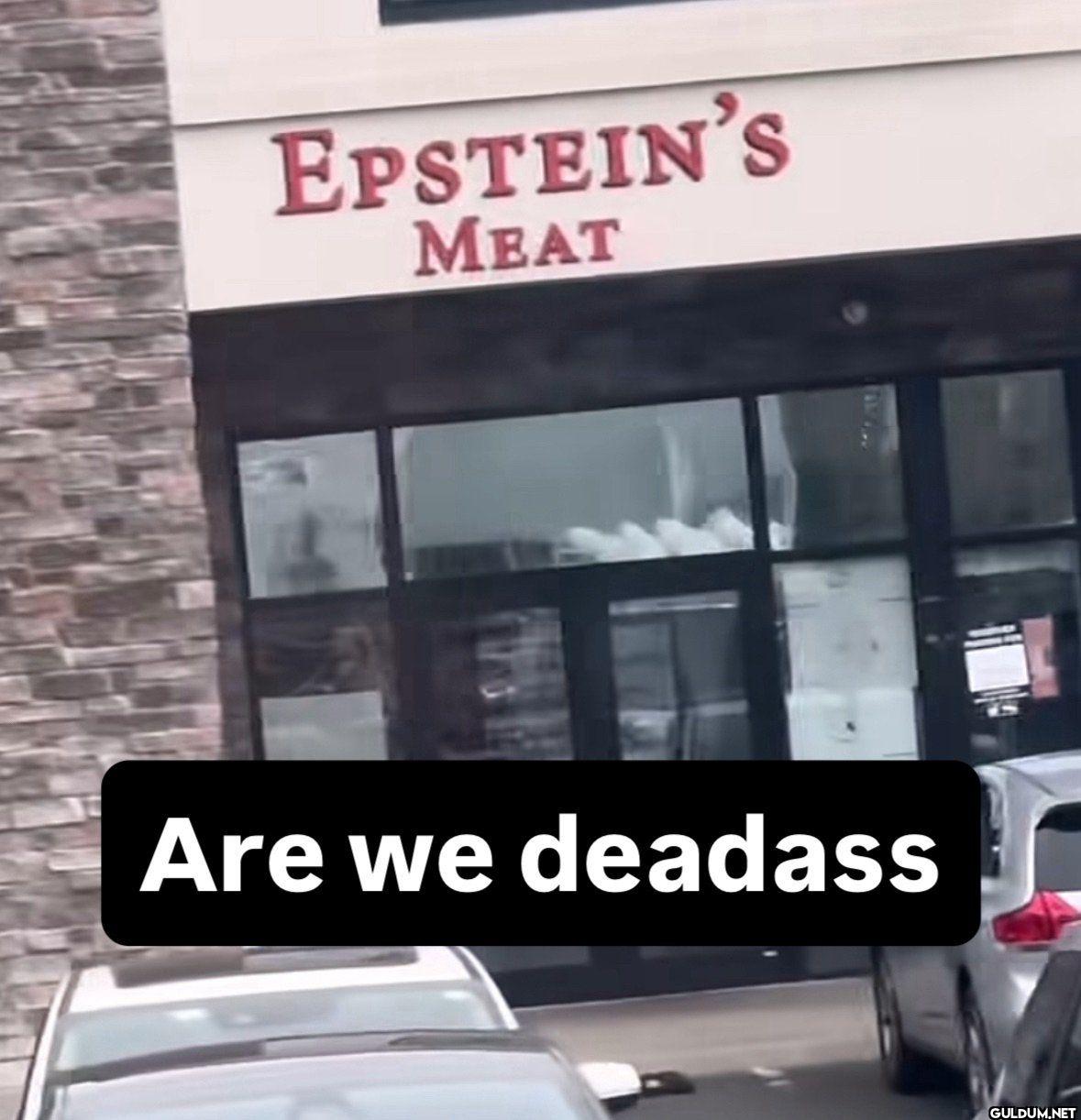 EPSTEIN'S MEAT Are we deadass