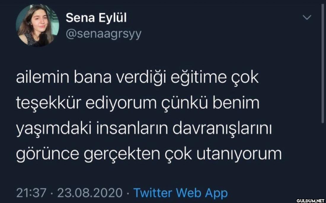 ailemin bana verdiği...
