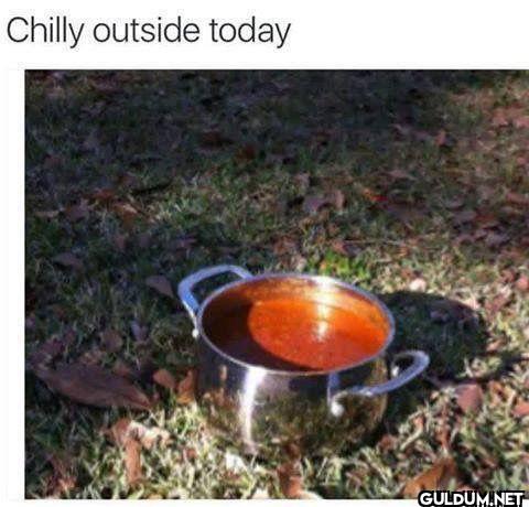 Chilly outside today