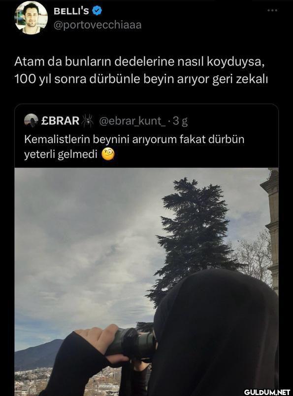 Atam da bunların...