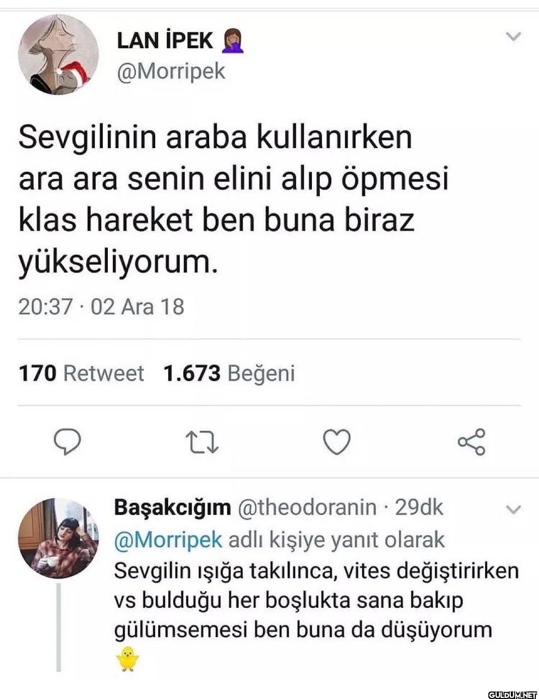 Sevgilinin araba...