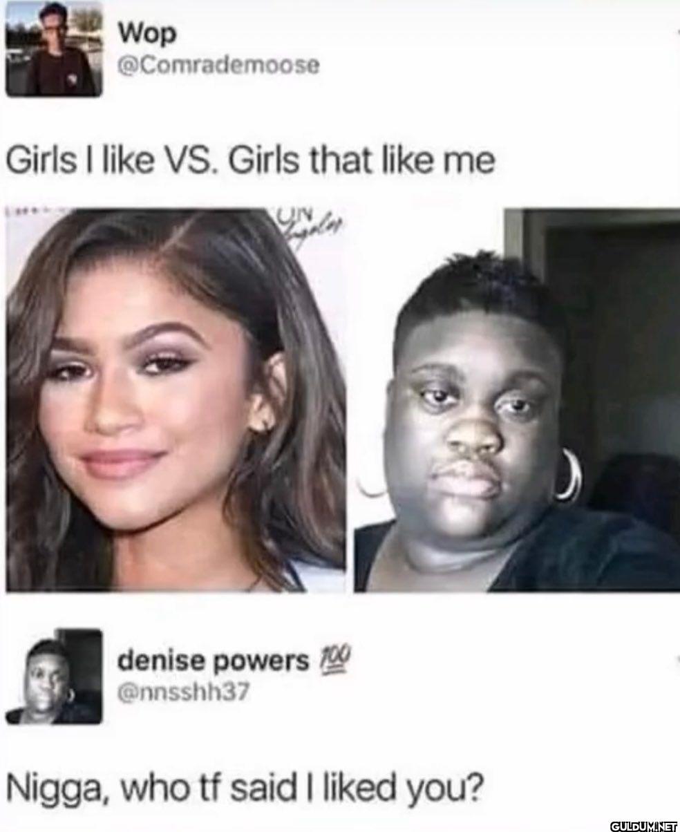 Girls I like VS. Girls...