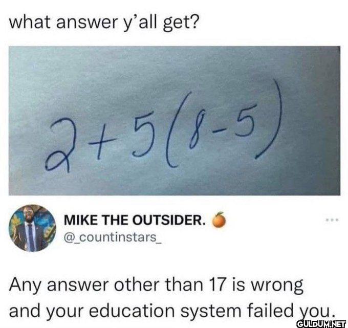what answer y'all get?...