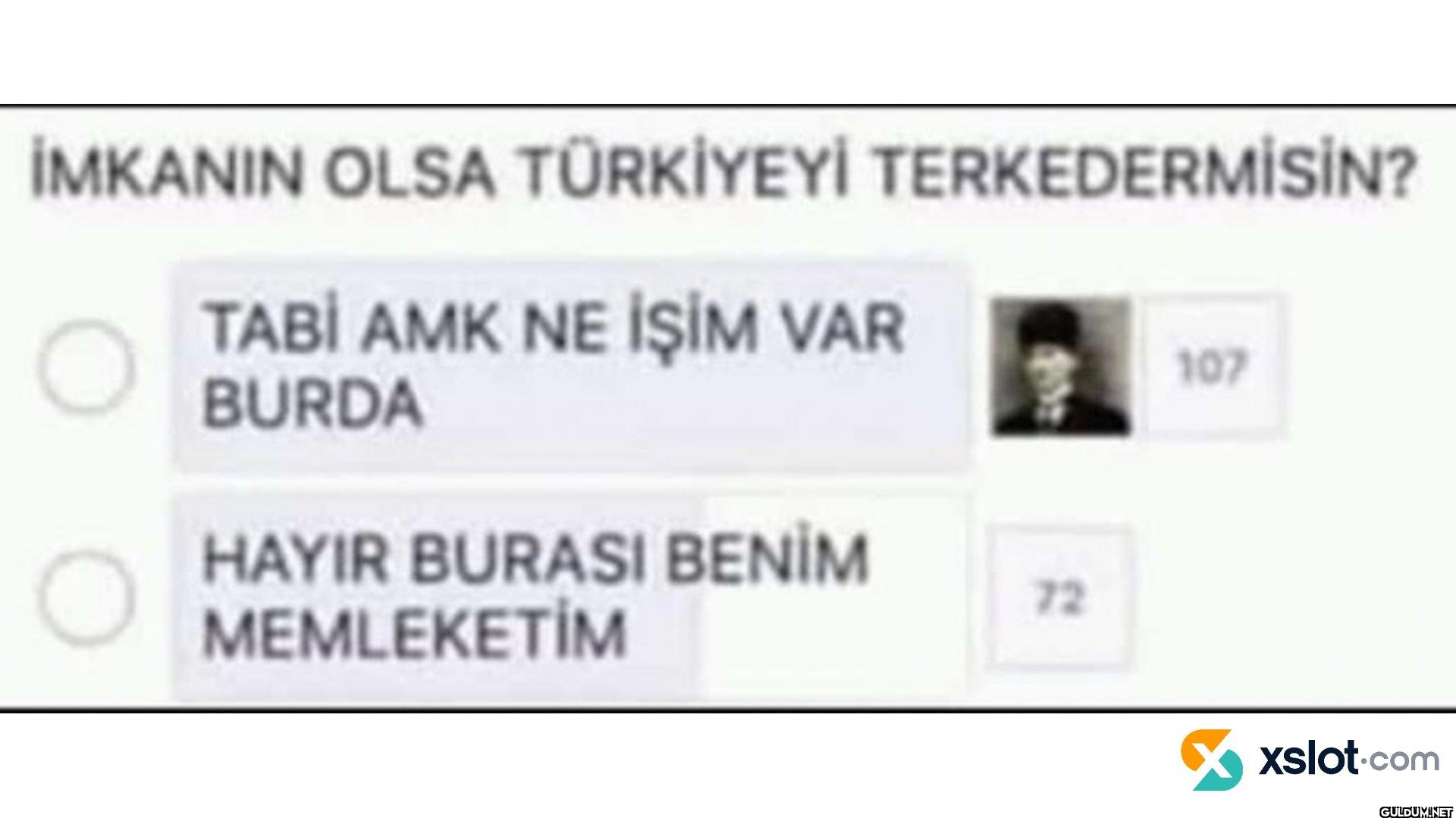 İMKANIN OLSA TÜRKİYEYİ...