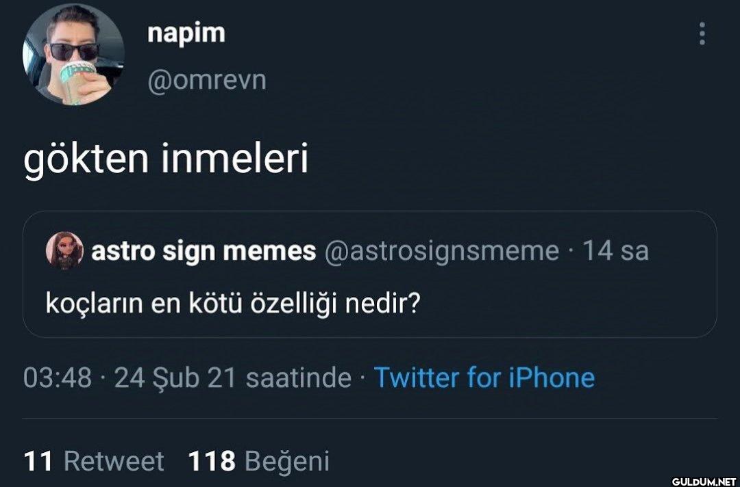 gökten inmeleri astro sign...