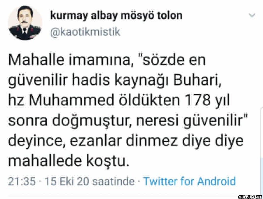 Mahalle imamına, "sözde en...