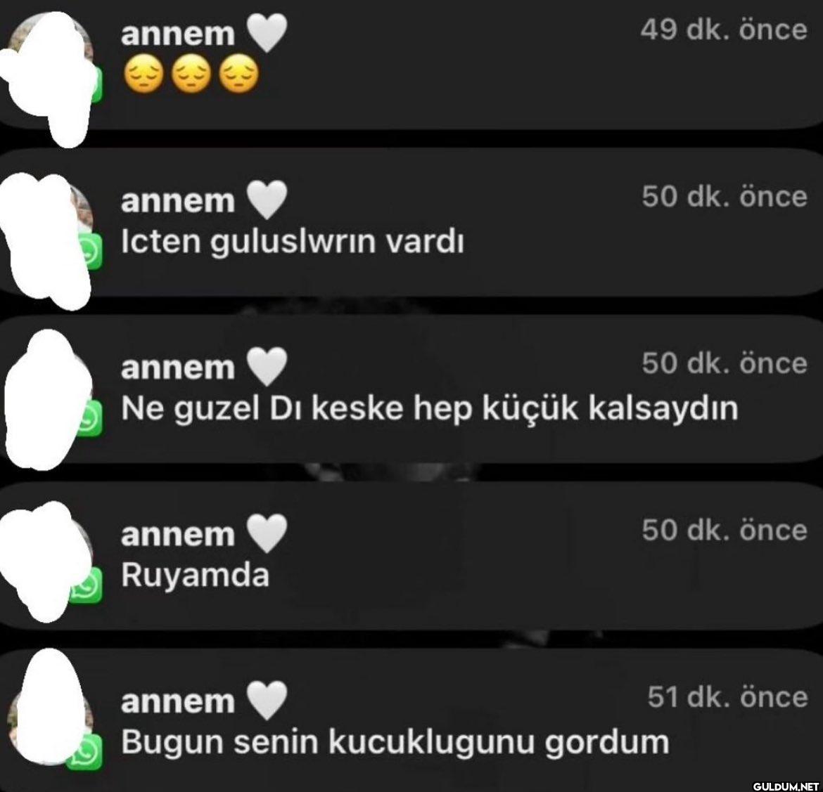 annem annem Icten...