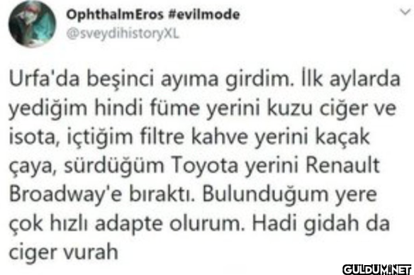 Urfa'da beşinci ayıma...