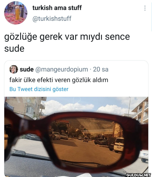 gözlüğe gerek var mıydı...