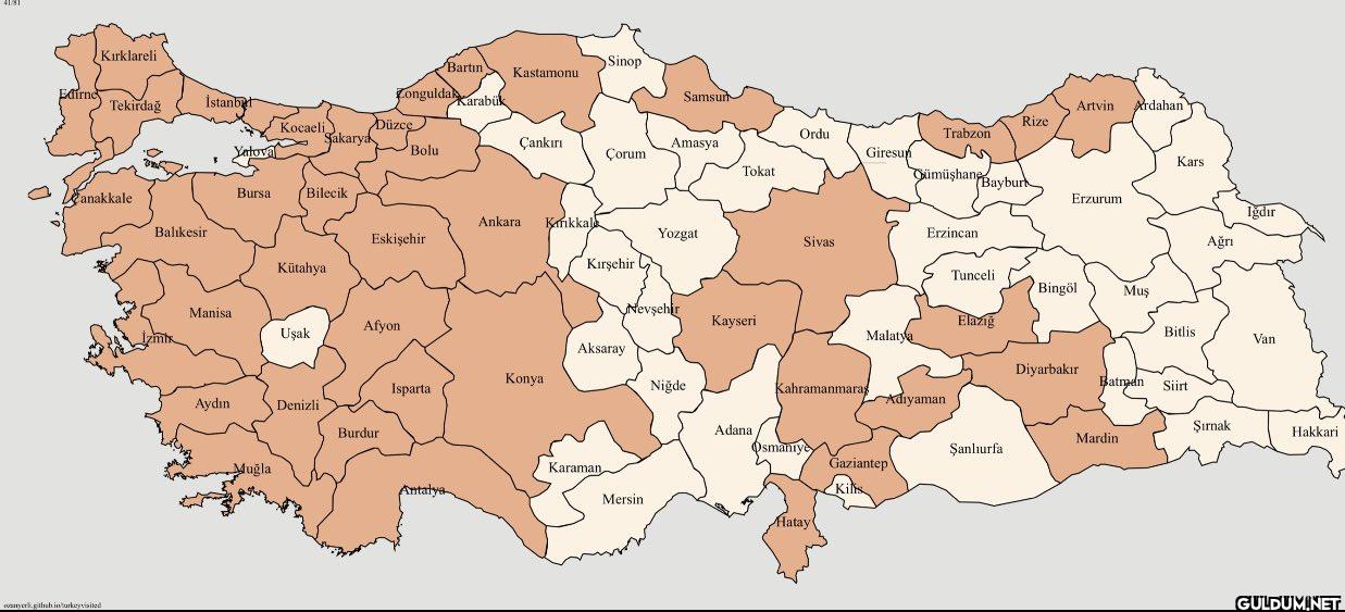 Türkiye'de ziyaret...