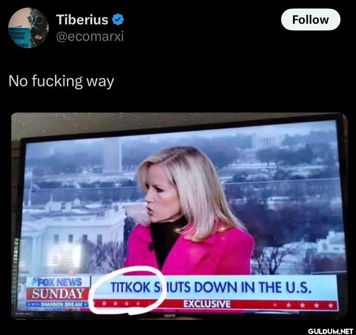 No fucking way FOX NEWS...