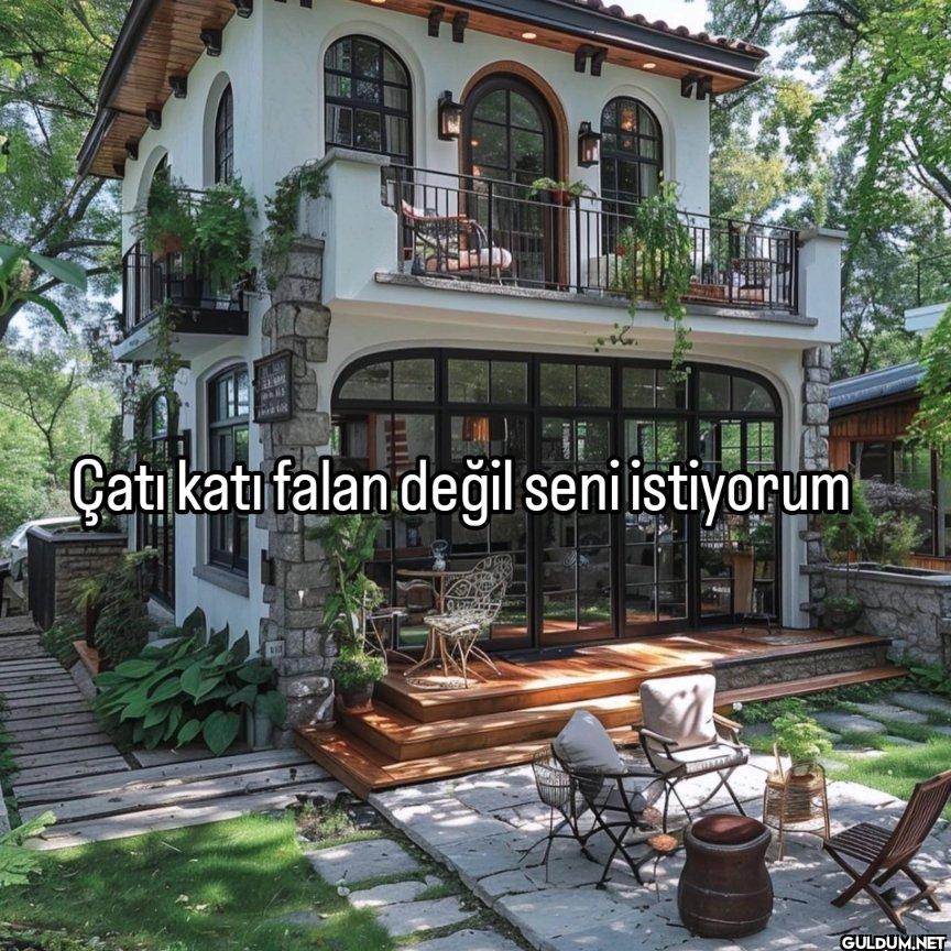 Çatı katı falan değil seni...