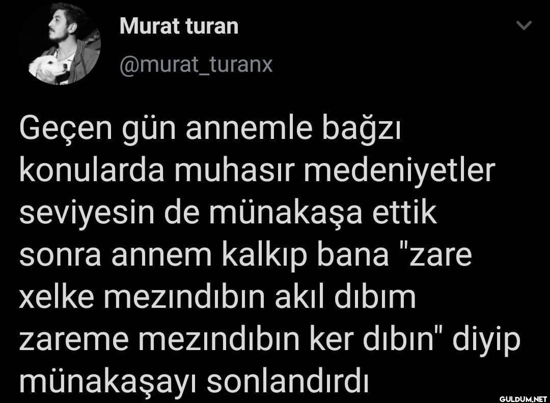 Geçen gün annemle bağzı...