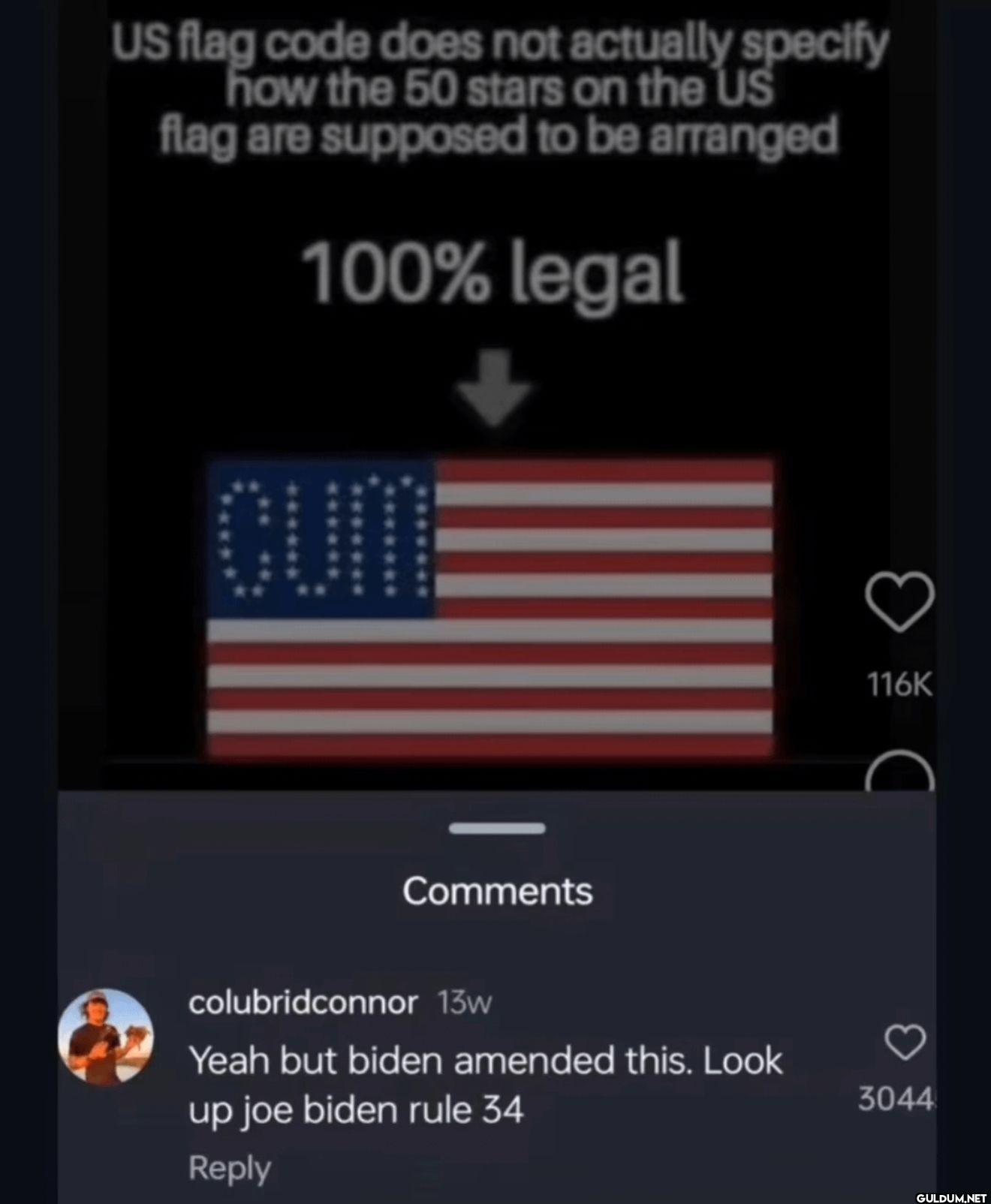 US flag code does not...