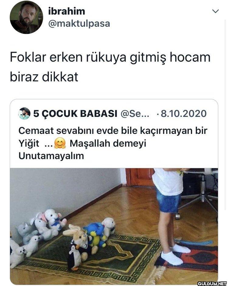 Foklar erken rükuya gitmiş...