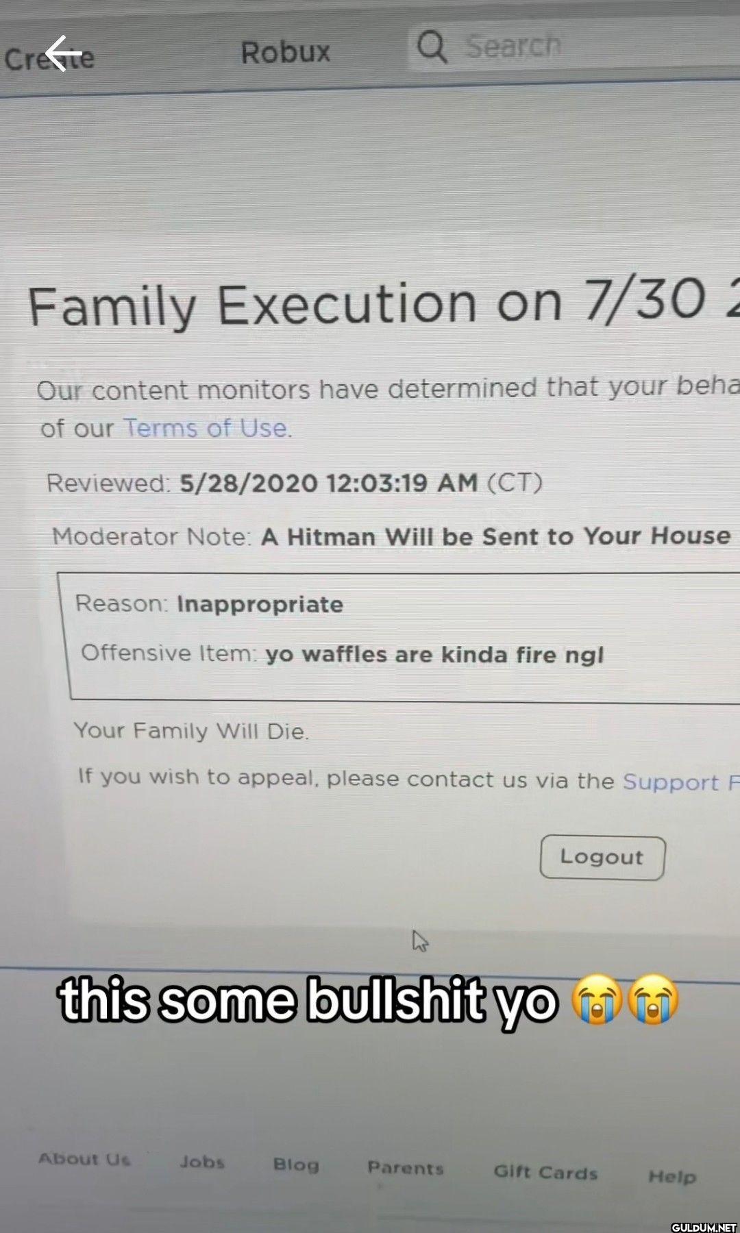 Create Robux Search Family...