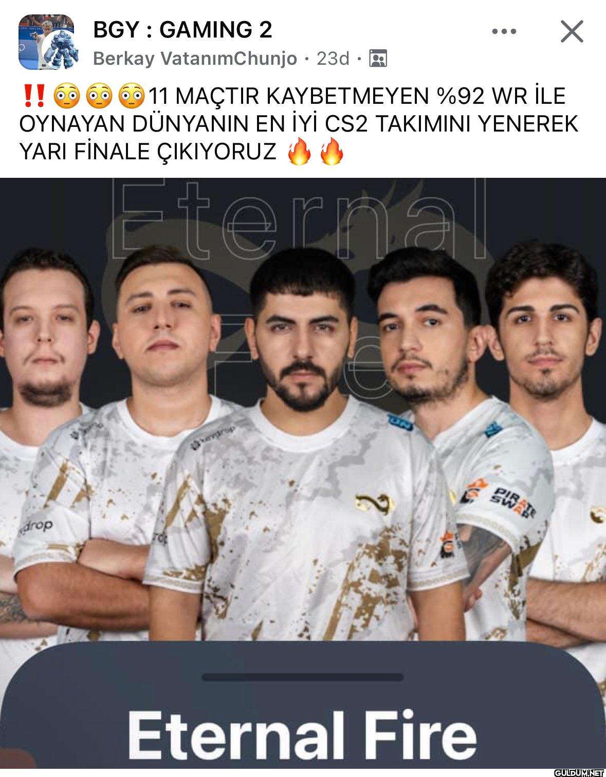 ÇOK İYİ MAÇTI HELAL OLSUN ...