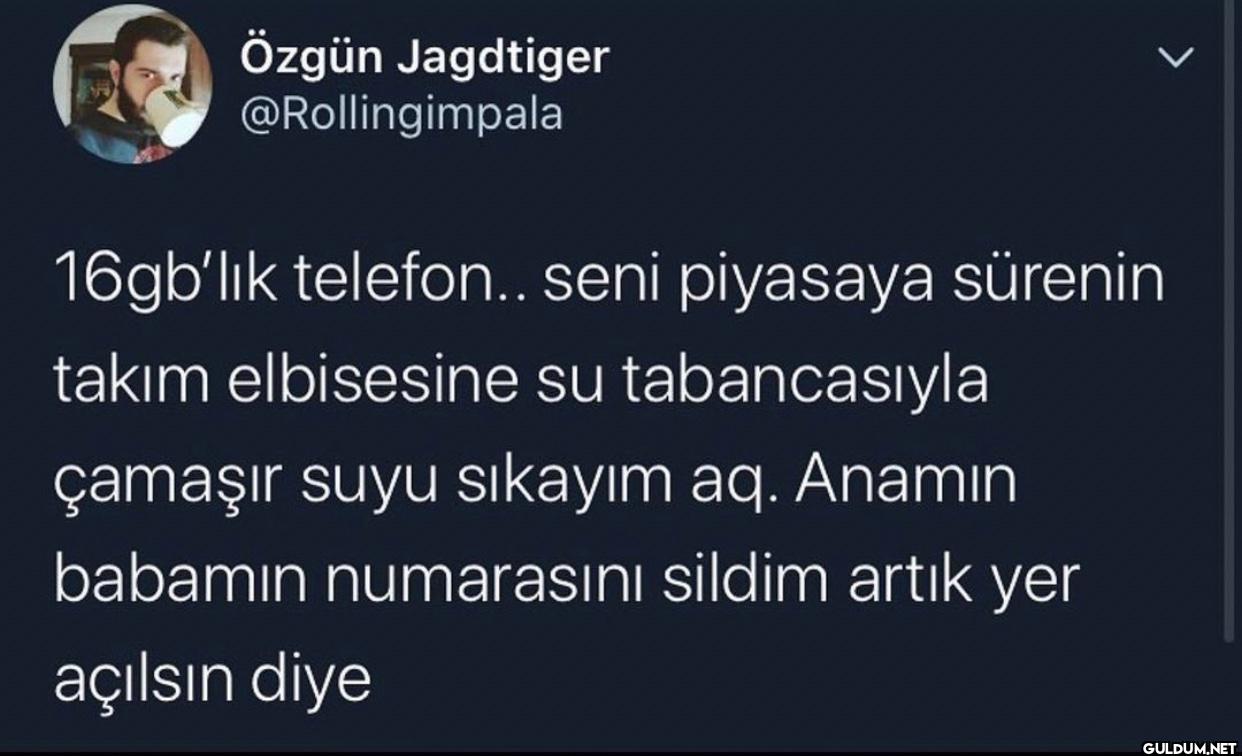 16gb'lik telefon.. seni...