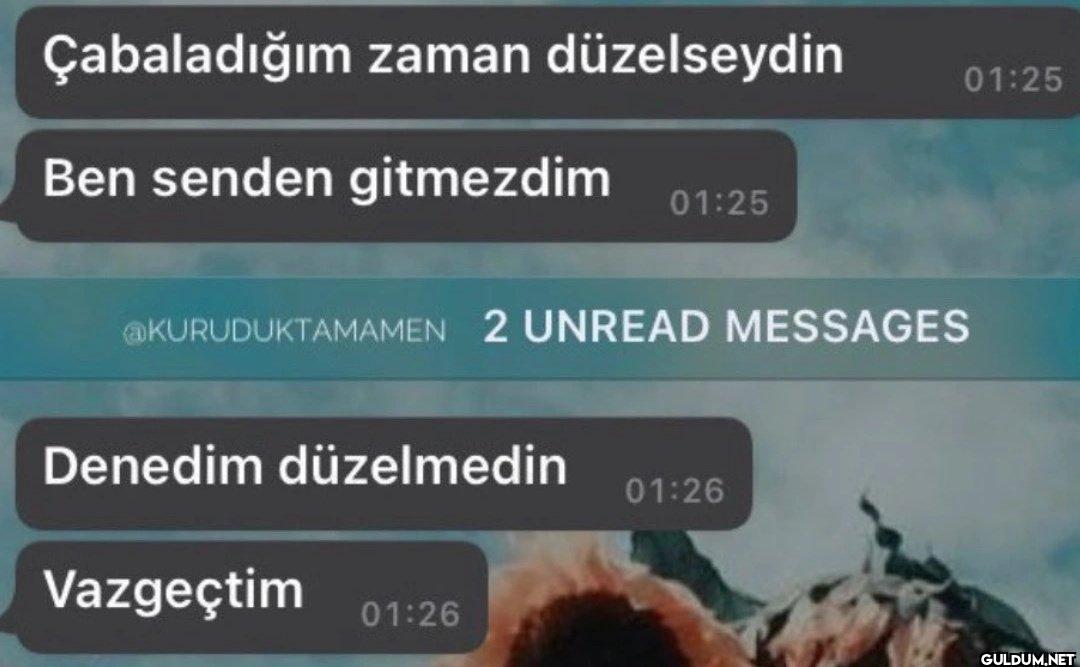 Çabaladığım zaman...