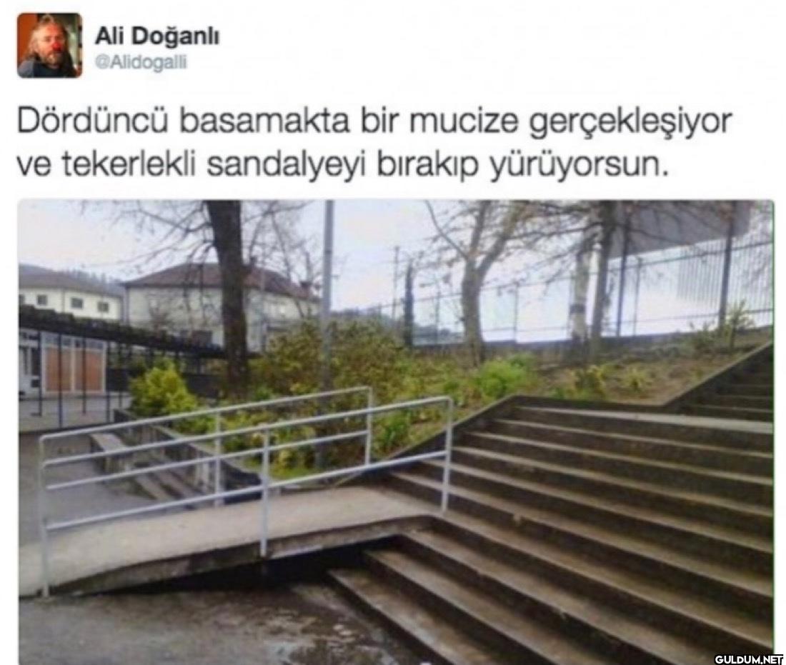 Dördüncü basamakta bir...