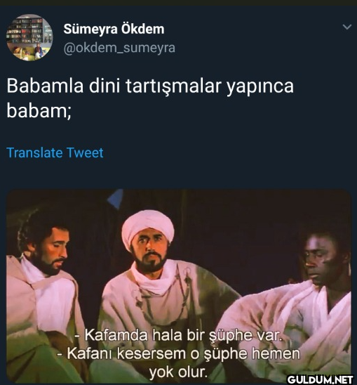 Babamla dini tartışmalar...