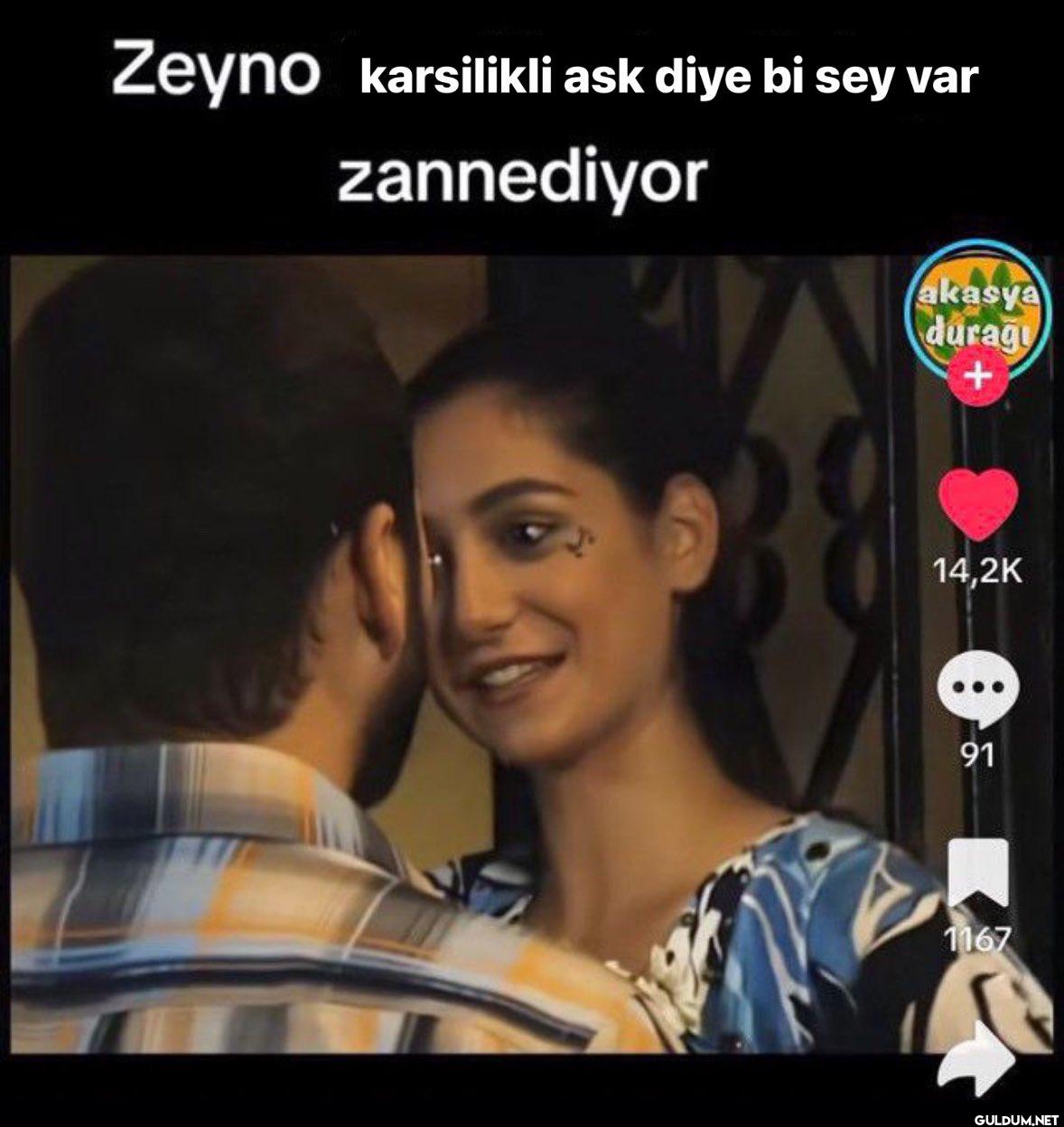 Zeyno karsilikli ask diye...