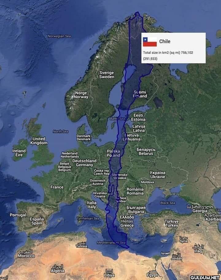 18. The size of Chile   ...