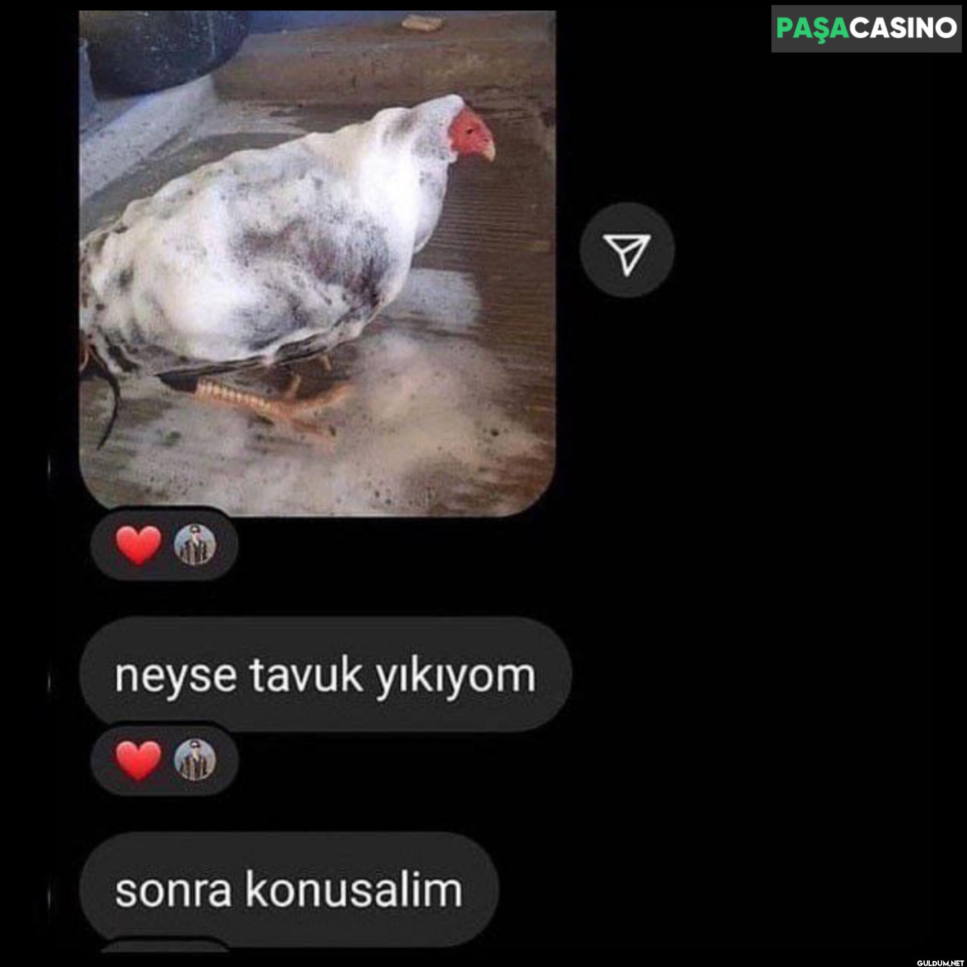 neyse tavuk yıkıyom sonra...