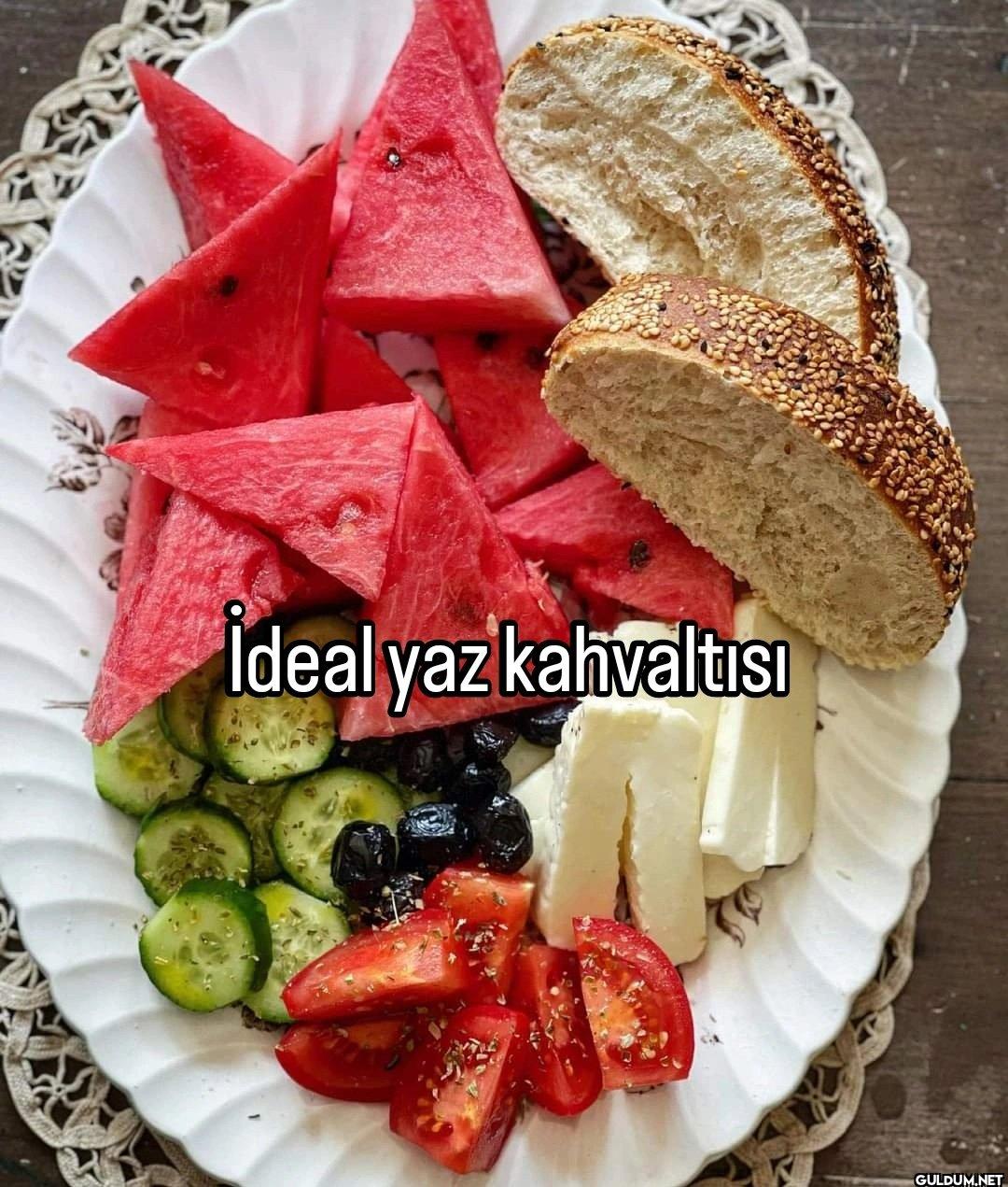 İdeal yaz kahvaltısı