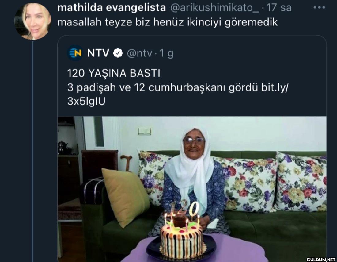 . 17 sa masallah teyze biz...