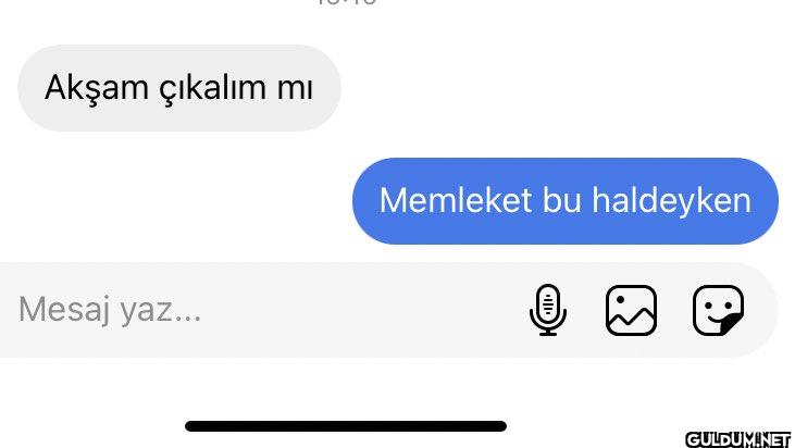 Akşam çıkalım mi Memleket...