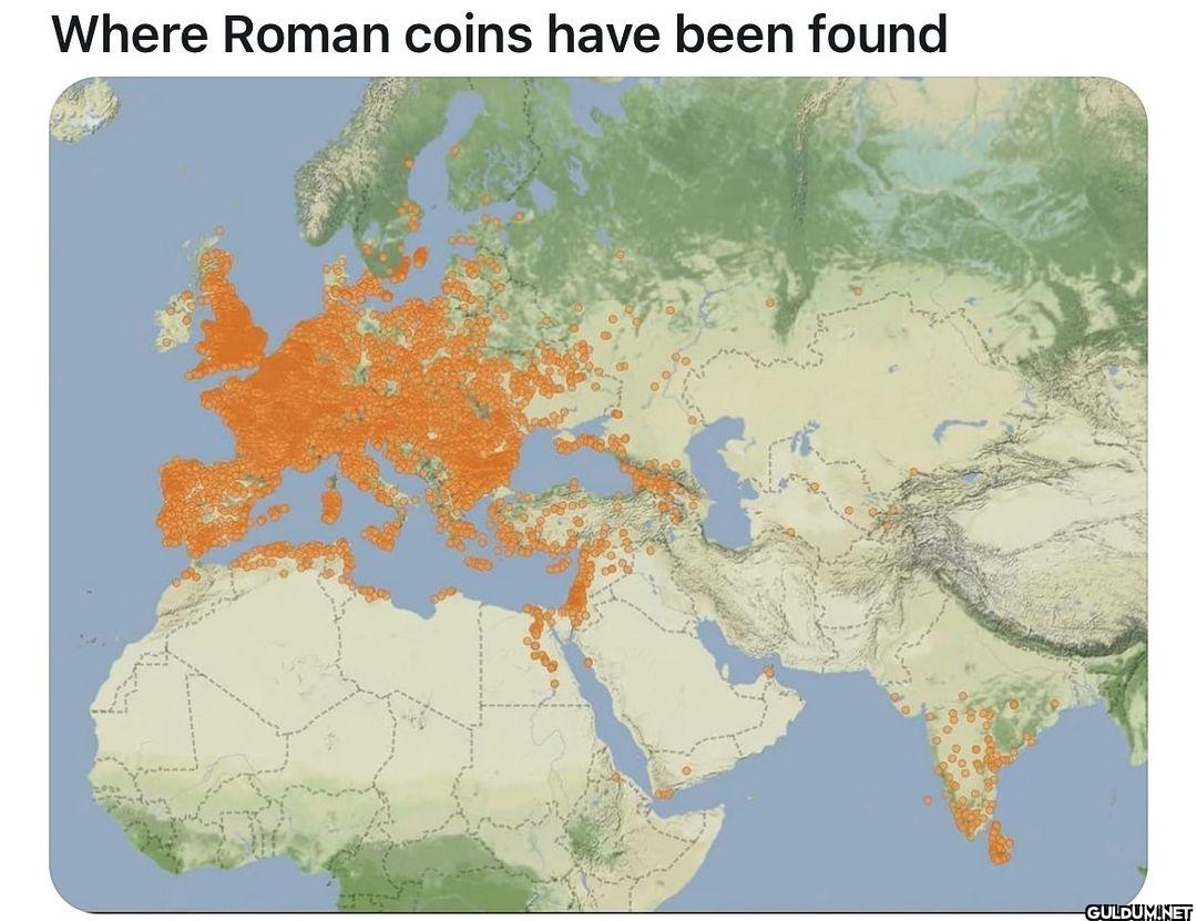 Where Roman coins have...