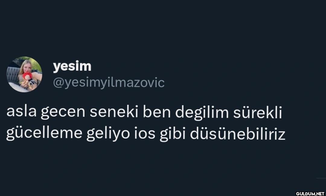 asla gecen seneki ben...