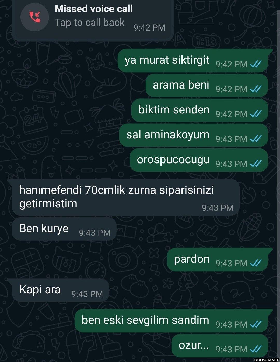 O Missed voice call Tap to...