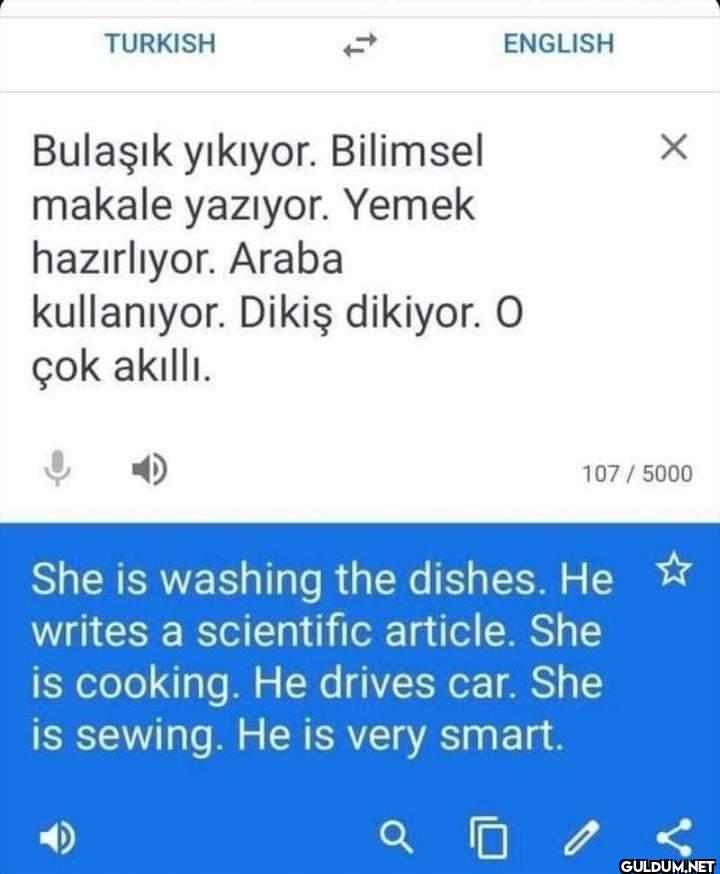 TURKISH ENGLISH Bulaşık...