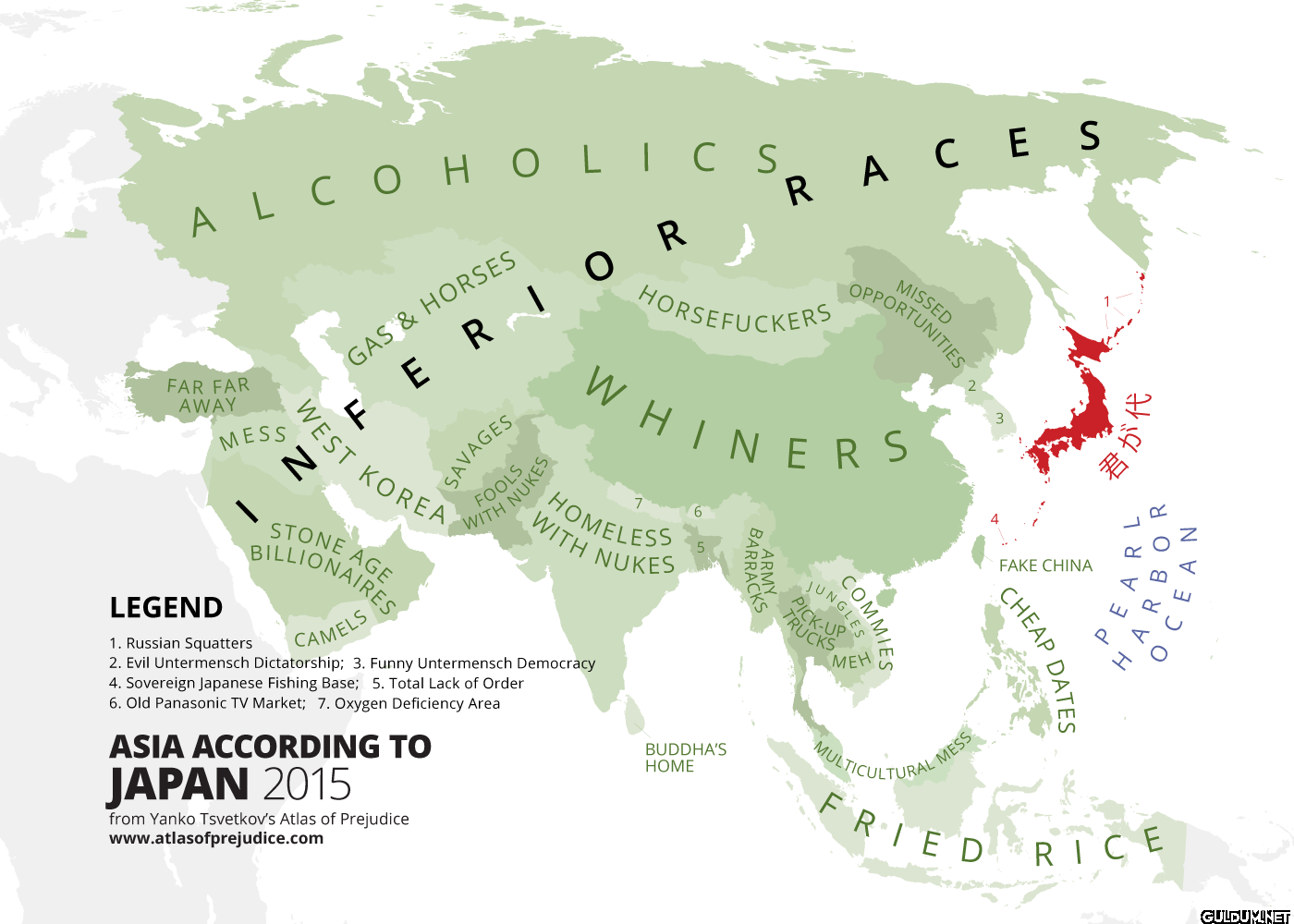 9. Asia according to Japan...