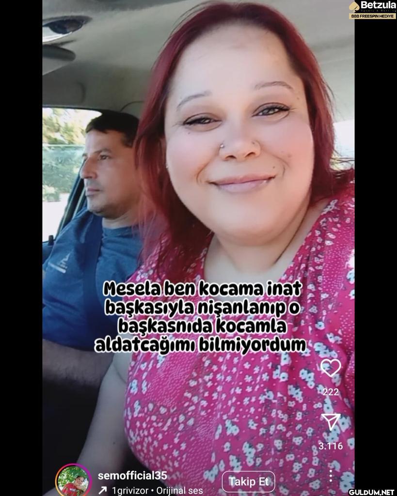 ne    Mesela ben kocama...