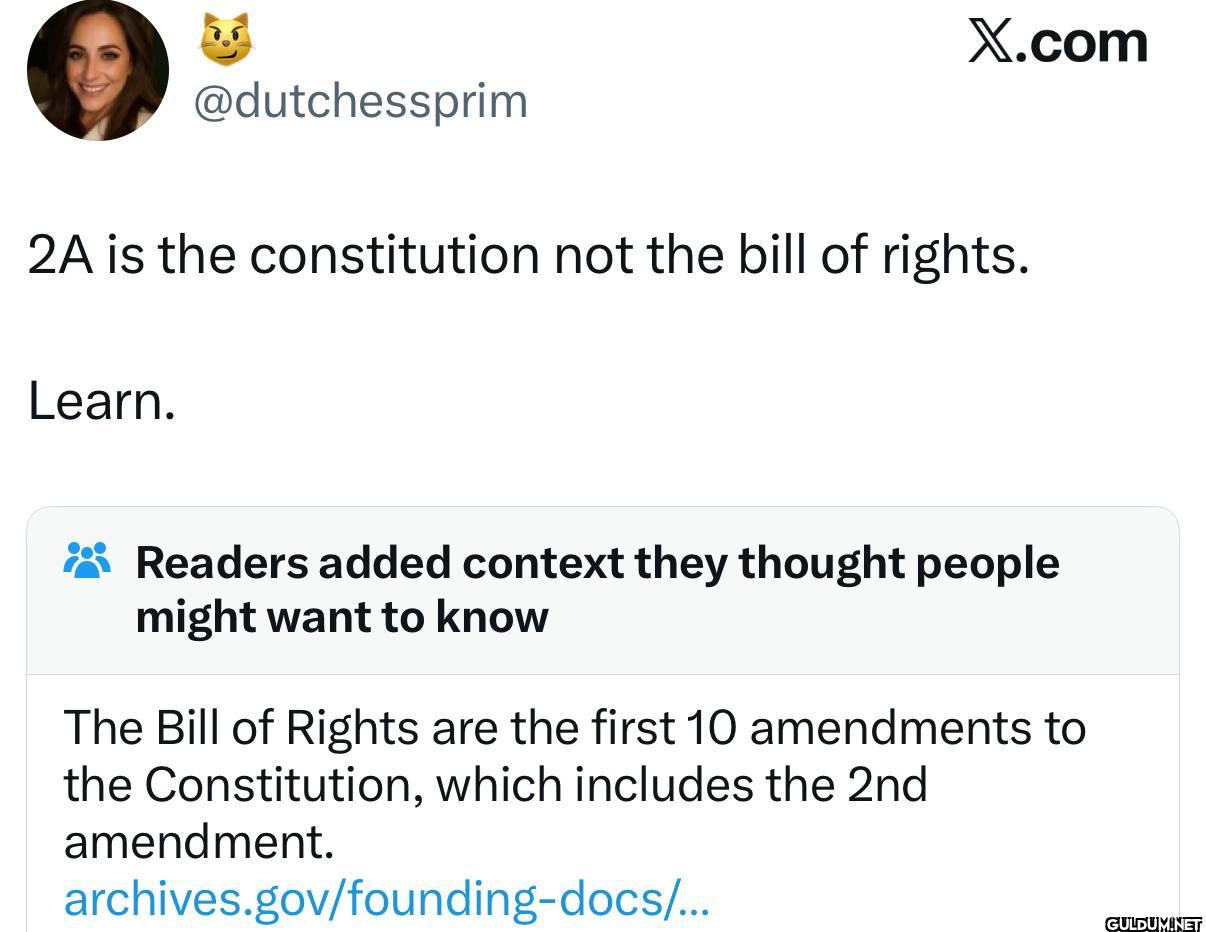 2A is the constitution not...