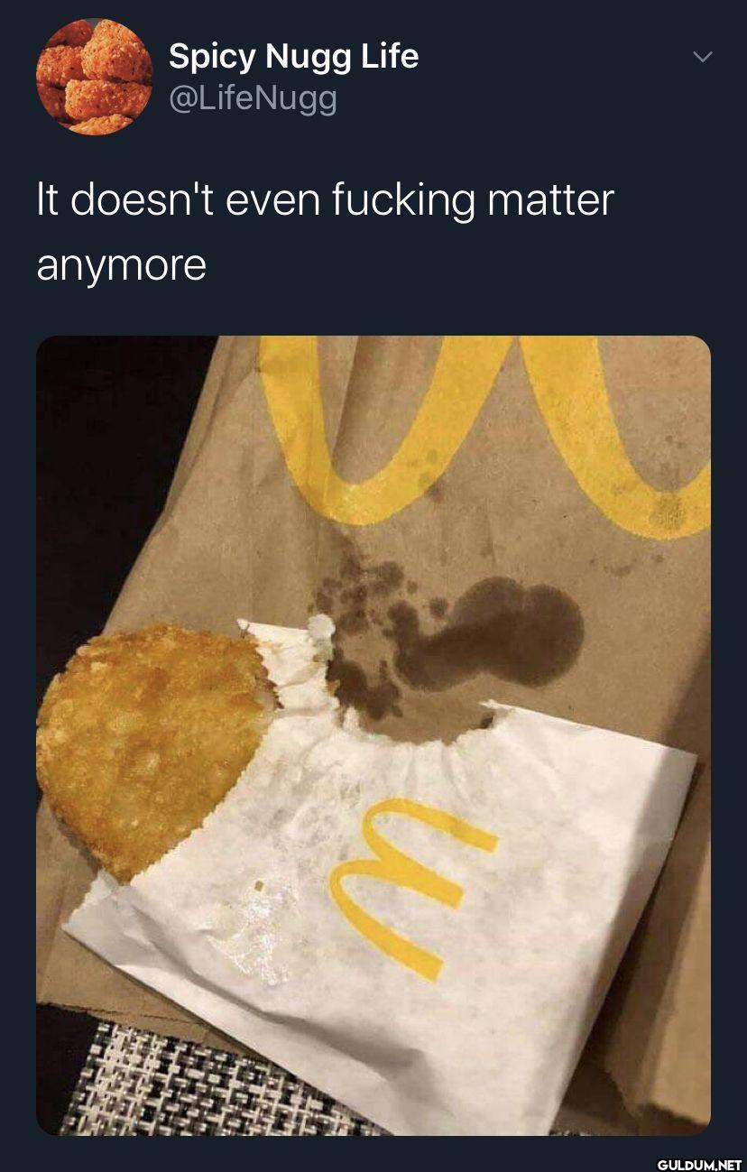 It doesn't even fucking...