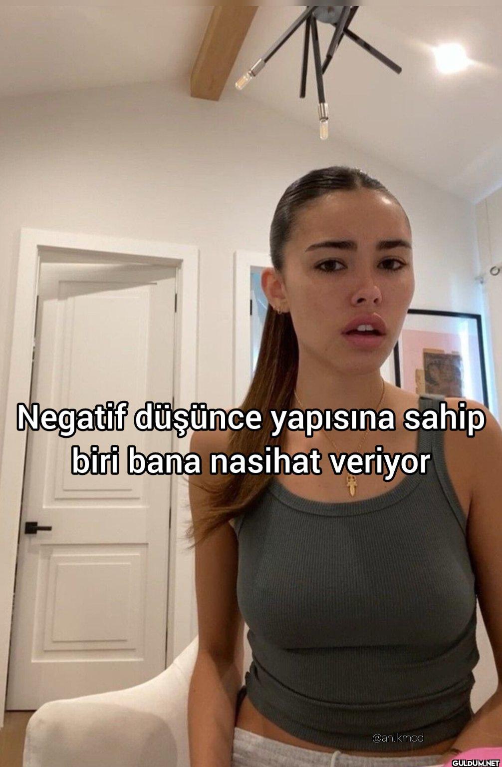 Negatif düşünce yapısına...